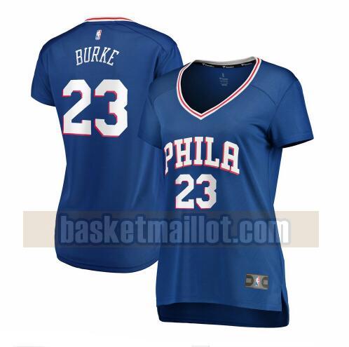 Maillot nba Philadelphia 76ers icon edition Femme Trey Burke 23 Bleu